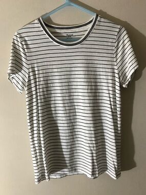 NWOT Madewell Cotton Striped Perfect Tee